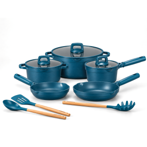 Set de batería de cocina de 11 piezas.